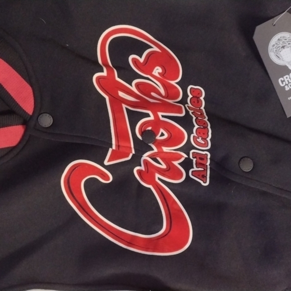 CROOKS & castles red black varsity jacket size XL - Picture 2 of 7